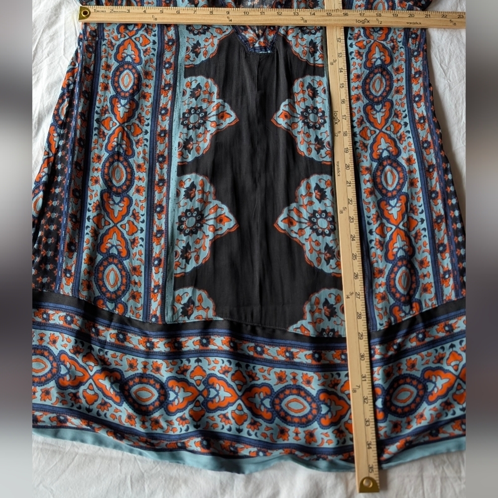 Free People Meadow Mod mini dress long sleeves size Large - Picture 10 of 15